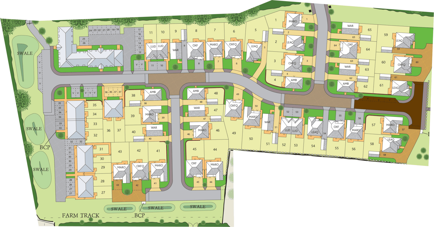 Interactive Site Map Vicarage Fields, Marden Redrow