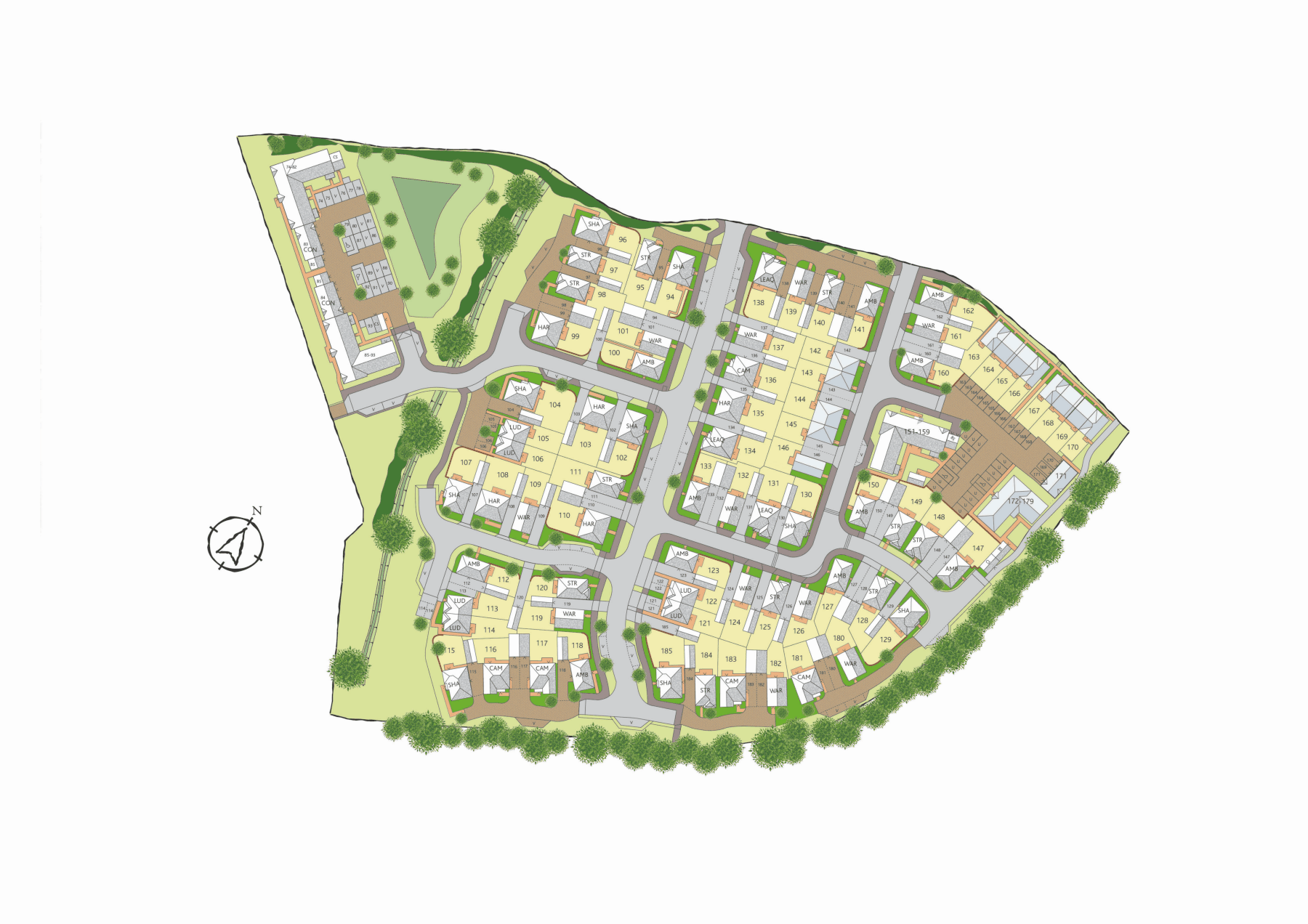 Interactive Site Plan | Kingsley Park at Arborfield Green, Berkshire ...