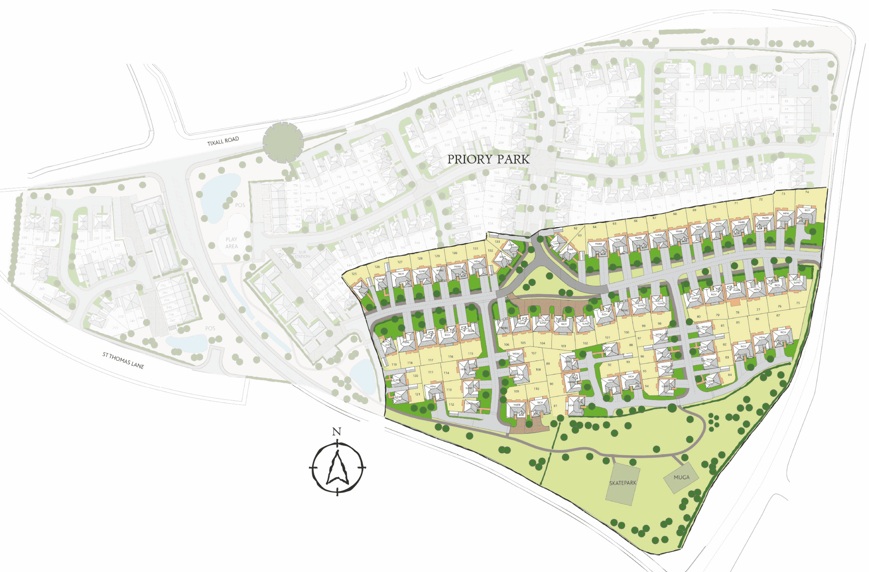 Interactive Site Map Church View, Stafford Redrow